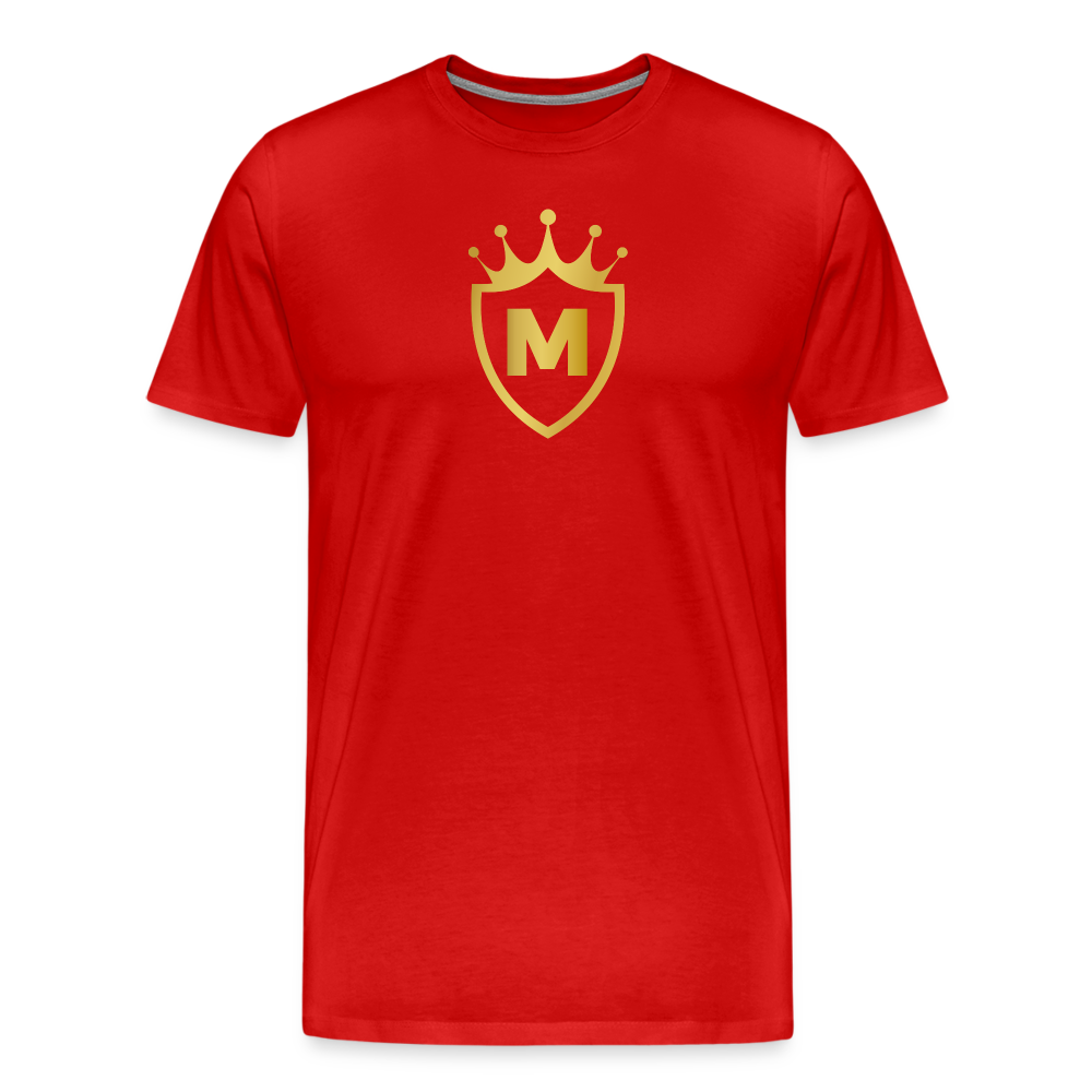 MASCULINITY CROWN AND SHIELD CREST - red