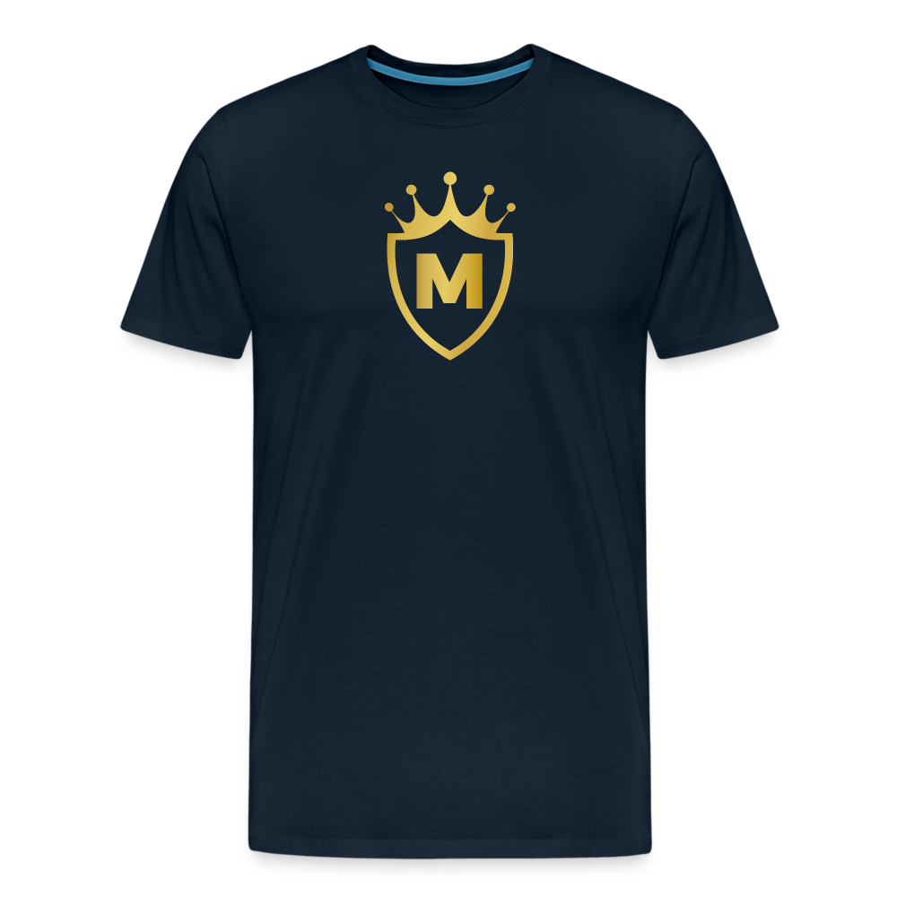 MASCULINITY CROWN AND SHIELD CREST - deep navy