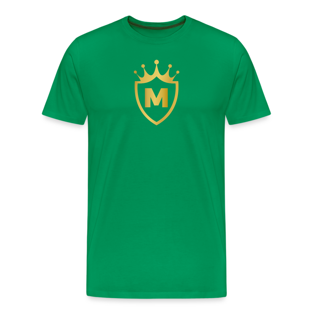 MASCULINITY CROWN AND SHIELD CREST - kelly green