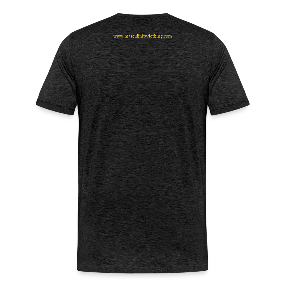 MASCULINITY T-SHIRT EST. FATHER'S DAY, JUNE 2022 - charcoal grey