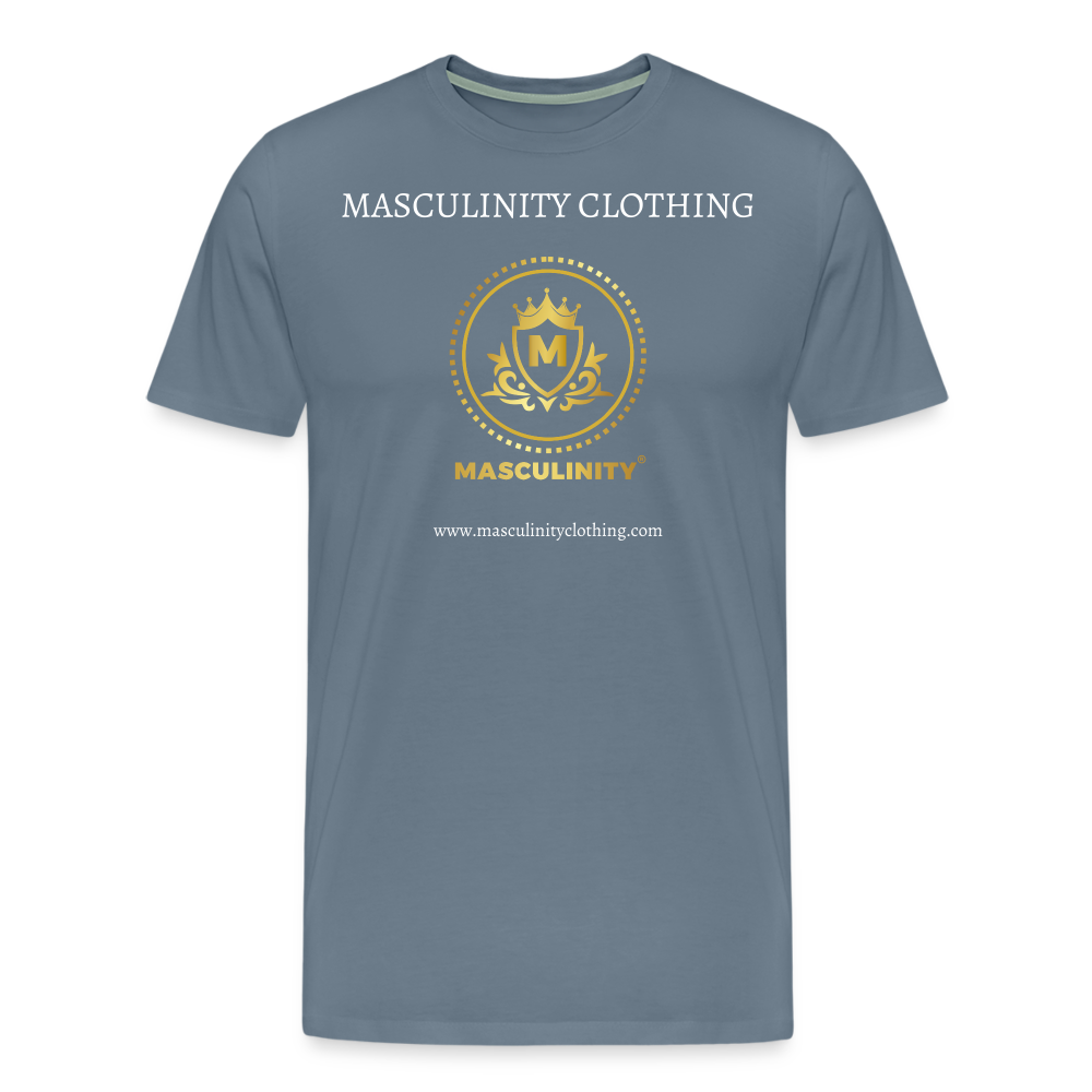 MASCULINITY CLOTHING Premium T-Shirt - steel blue