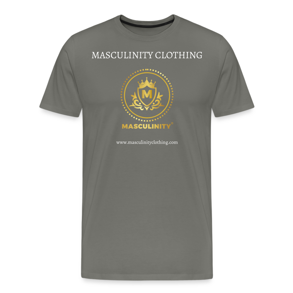 MASCULINITY CLOTHING Premium T-Shirt - asphalt gray
