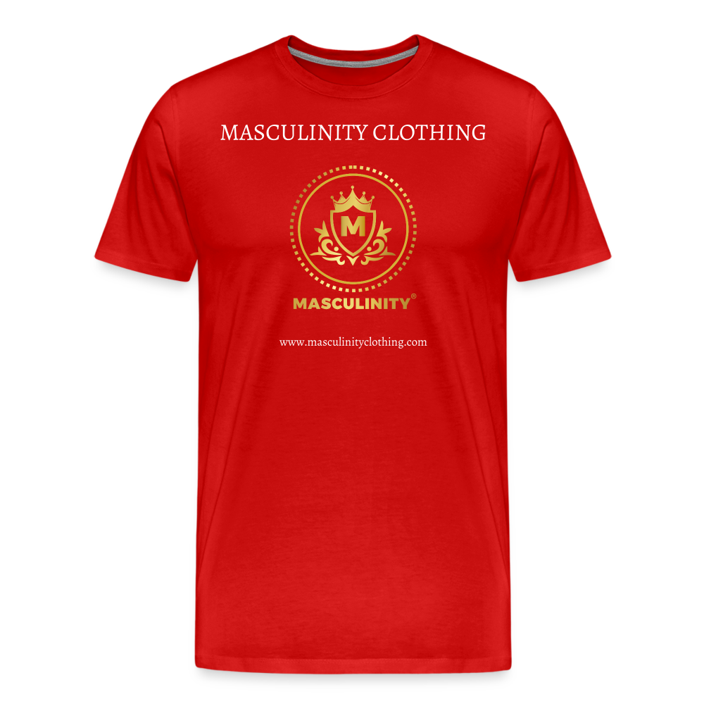 MASCULINITY CLOTHING Premium T-Shirt - red