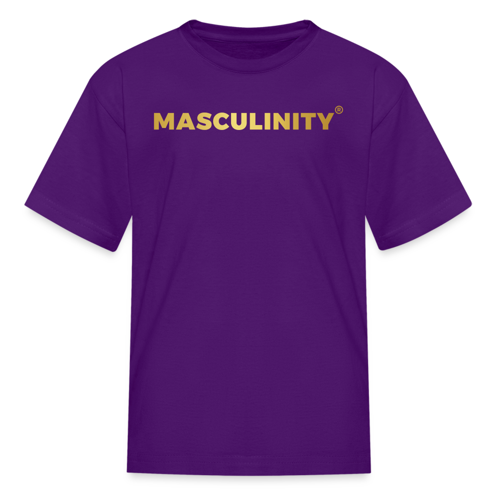 MASCULINITY KIDS T-SHIRT - purple