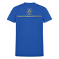 MASCULINITY CLOTHING SLOGAN T-SHIRT - royal blue