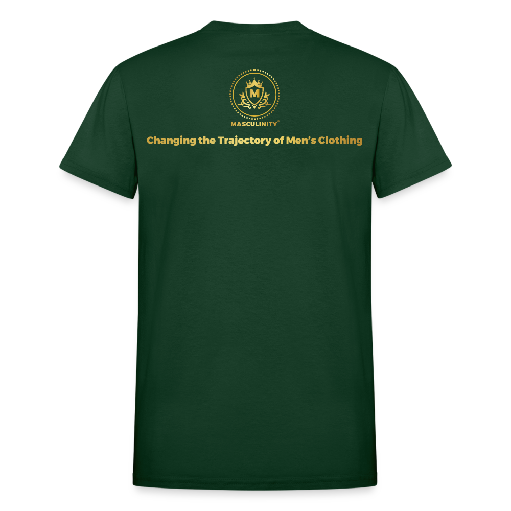 MASCULINITY CLOTHING SLOGAN T-SHIRT - forest green