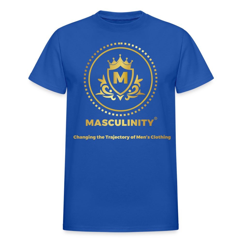 CHANGING THE TRAJECTORY OF MEN'S CLOTHING MASCULINITY CLOTHING T-SHIRT - royal blue