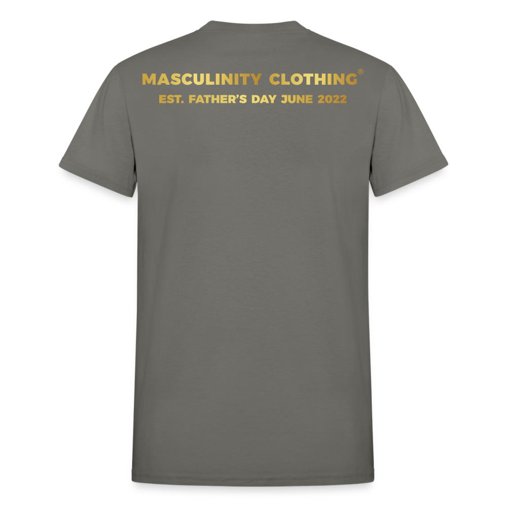 CHANGING THE TRAJECTORY OF MEN'S CLOTHING MASCULINITY CLOTHING T-SHIRT - charcoal