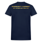 CHANGING THE TRAJECTORY OF MEN'S CLOTHING MASCULINITY CLOTHING T-SHIRT - navy