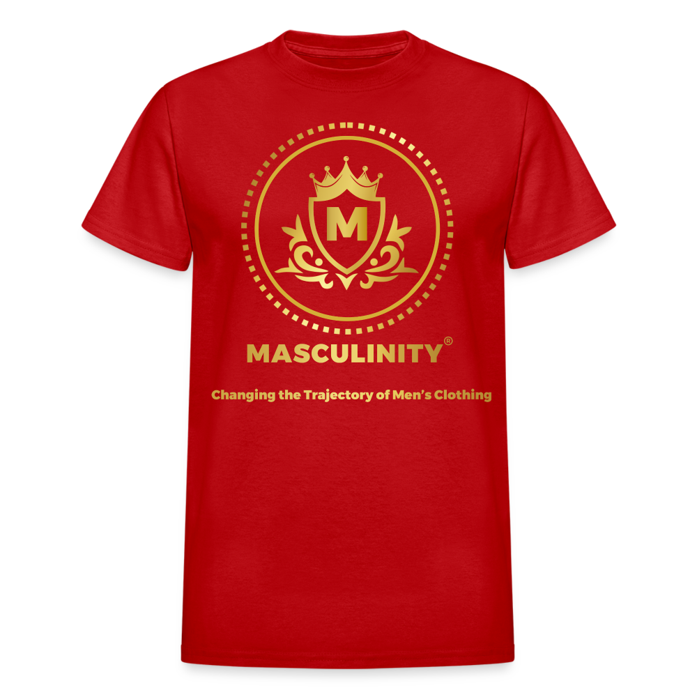 CHANGING THE TRAJECTORY OF MEN'S CLOTHING MASCULINITY CLOTHING T-SHIRT - red