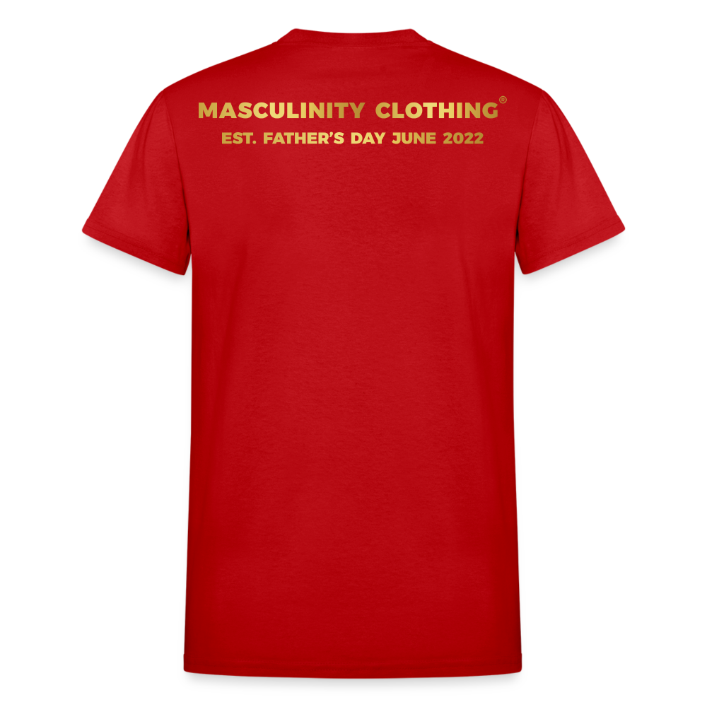 CHANGING THE TRAJECTORY OF MEN'S CLOTHING MASCULINITY CLOTHING T-SHIRT - red