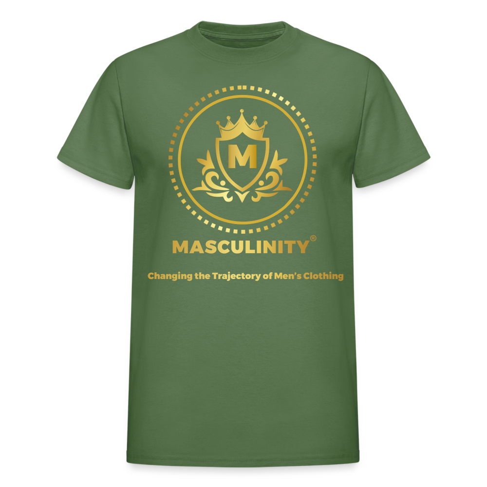 CHANGING THE TRAJECTORY OF MEN'S CLOTHING MASCULINITY CLOTHING T-SHIRT - military green
